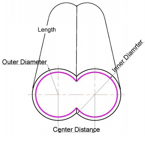 Two C-shaped bimetallic liners docking assembly